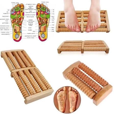 Wooden foot massager for home and office use
