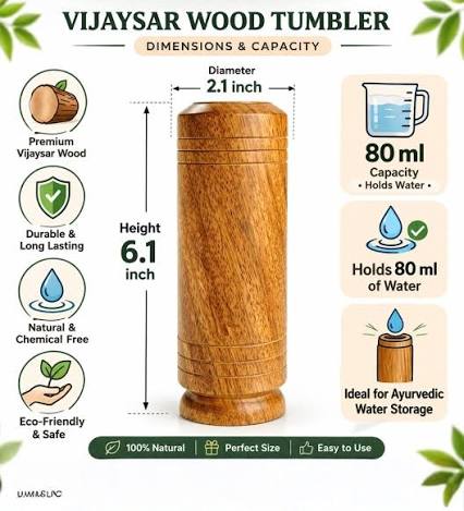 Vijaysar Wooden Glass